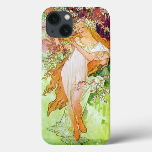 Alphonse Mucha Girl in de tuin Case-Mate iPhone Case