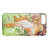 Alphonse Mucha Girl in de tuin Case-Mate iPhone Case (Achterkant (Horizontaal))