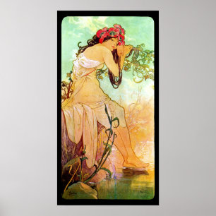 Alphonse Mucha Girl van de politie Poster