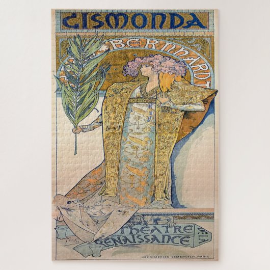 Alphonse Mucha: Gismonda (1894) Legpuzzel (Verticaal)