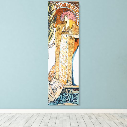 Alphonse Mucha Gismonda Canvas Poster (Insitu (Houten vloer))