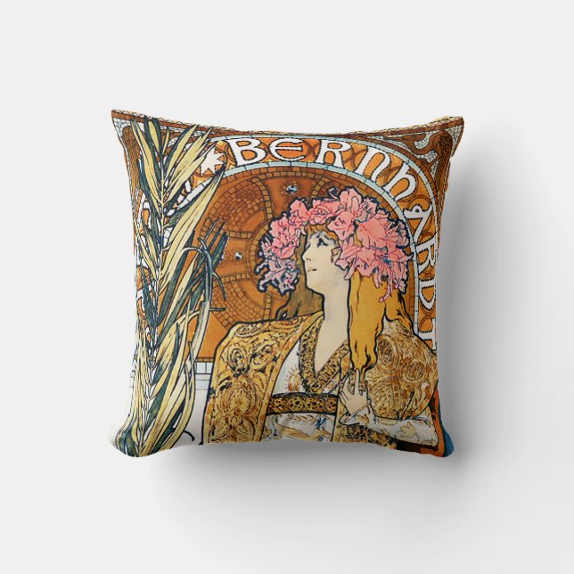 Alphonse Mucha Gismonda Pillow Kussen (Voorkant)
