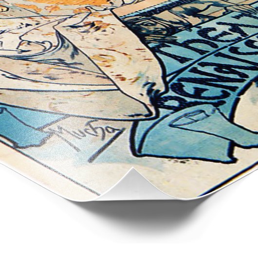 Alphonse Mucha Gismonda Print Foto Afdruk (Hoek)