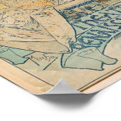 Alphonse Mucha Gismonda theater kunst poster (Hoek)