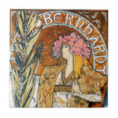 Alphonse Mucha Gismonda Tile Tegeltje (Voorkant)