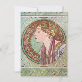 Alphonse Mucha Goddess Art Kaart (Voorkant)