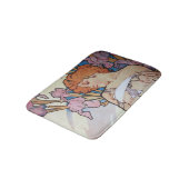  alphonse Mucha goddess Art nouveau Badmat (Gekanteld)