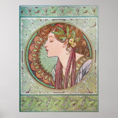 Alphonse Mucha Goddess Art Poster (Voorkant)