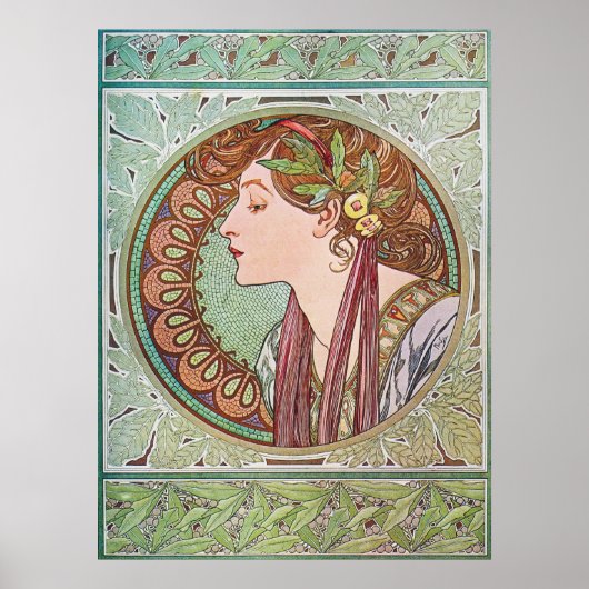 Alphonse Mucha Goddess Art Poster (Voorkant)