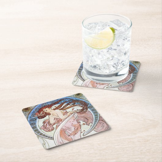 Alphonse Mucha Goddess Kartonnen Onderzetters (Insitu)