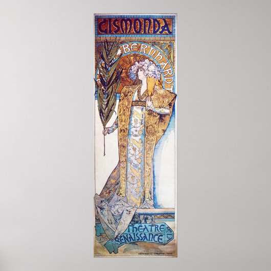 Alphonse Mucha Goddess Poster (Voorkant)