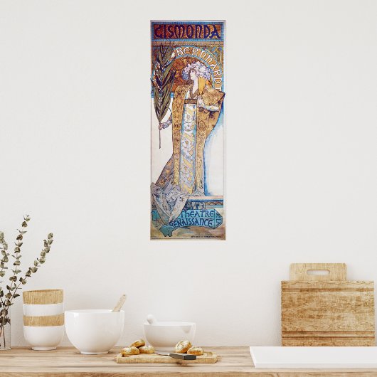 Alphonse Mucha Goddess Poster (Keuken)