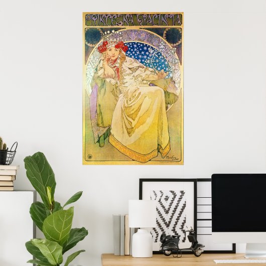 Alphonse Mucha Goddess Poster (Thuiskantoor)
