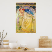 Alphonse Mucha Goddess Poster (Keuken)