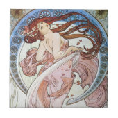 Alphonse Mucha Goddess Tegeltje (Voorkant)
