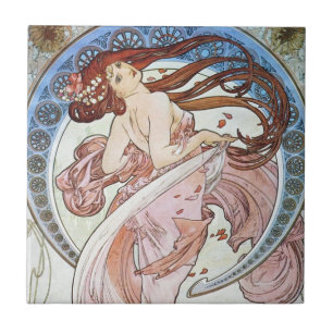 Alphonse Mucha Goddess Tegeltje
