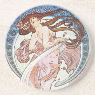 Alphonse Mucha Goddess Zandsteen Onderzetter