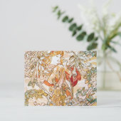 alphonse mucha godin briefkaart (Staand voorkant)