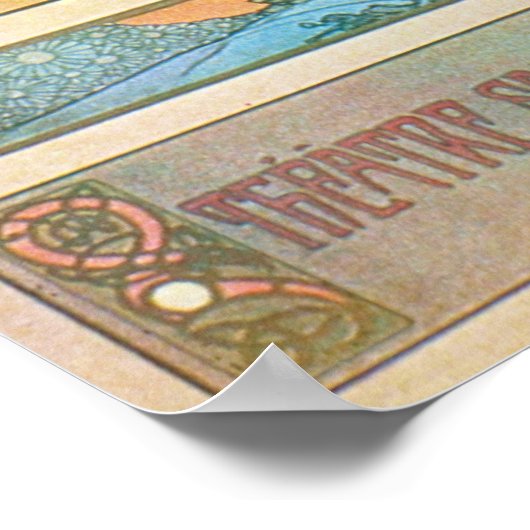 Alphonse Mucha. Hamlet 1899 Poster (Hoek)