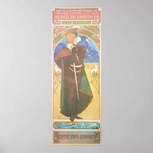 Alphonse Mucha. Hamlet 1899 Poster (Voorkant)