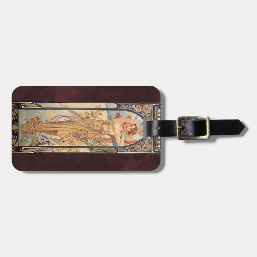 Alphonse Mucha, Helderheid van dag Bagagelabel (Voorkant horizontaal)