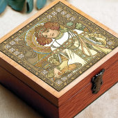 Alphonse Mucha Herfst Seasons Art Nouveau  Tegeltje