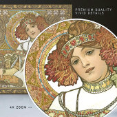 Alphonse Mucha Herfst Seasons Art Nouveau  Tegeltje