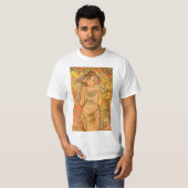 Alphonse Mucha Het Roos T-shirt (Voorkant volledig)