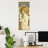 Alphonse Mucha Het schilderen het volledige aftapp Poster (Thuiskantoor)