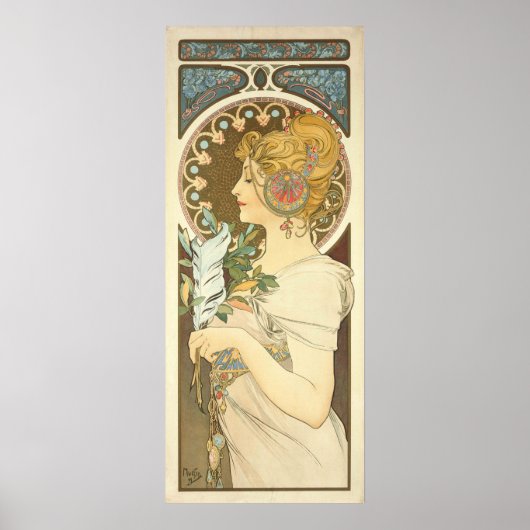 Alphonse Mucha Het schilderen het volledige aftapp Poster (Voorkant)