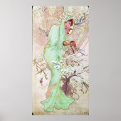 Alphonse Mucha Hiver/Winter, 1896 Poster (Voorkant)