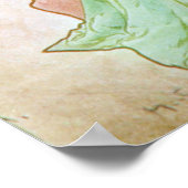 Alphonse Mucha Hiver/Winter, 1896 Poster (Hoek)