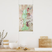 Alphonse Mucha Hiver/Winter, 1896 Poster (Keuken)