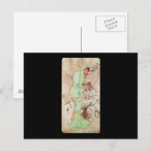 Alphonse Mucha Hiver Winter Briefkaart (Voorkant / Achterkant)