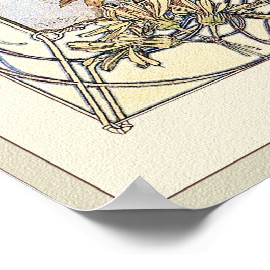 Alphonse Mucha illustratie: De Beatitudes Poster (Hoek)