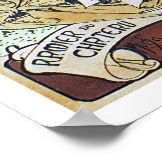 Alphonse Mucha. Imprimerie Cassan Fils, 1897 Poster (Hoek)