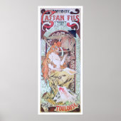 Alphonse Mucha. Imprimerie Cassan Fils, 1897 Poster (Voorkant)