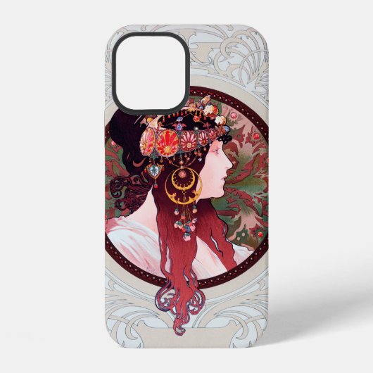 Alphonse Mucha iPhone Hoesje (Achterkant)