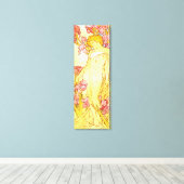 Alphonse Mucha Iris Canvas Poster Afdruk (Insitu (Houten vloer))