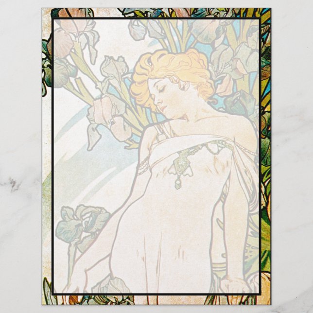 Alphonse Mucha - Iris WB (Voorkant)