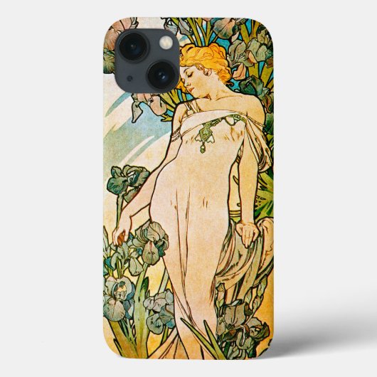 Alphonse Mucha - Iris WB Case-Mate iPhone Case (Achterkant)