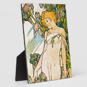 Alphonse Mucha - Iris WB Fotoplaat (Zijkant)