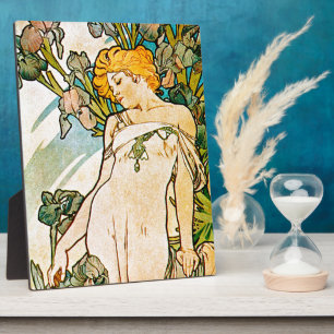 Alphonse Mucha - Iris WB Fotoplaat