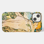 Alphonse Mucha - Iris WB iPhone Hoesje (Achterkant horizontaal)