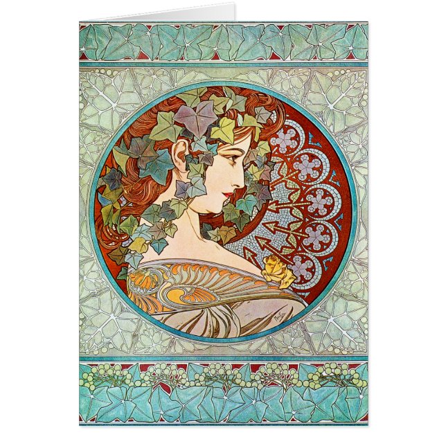 Alphonse Mucha Ivy (Voorkant)