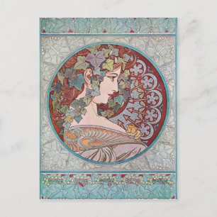 Alphonse Mucha Ivy Art Briefkaarten