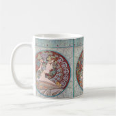 Alphonse Mucha Ivy Art Nouveau Coffee Mok (Links)
