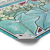 Alphonse Mucha Ivy Art Nouveau Poster Print (Hoek)