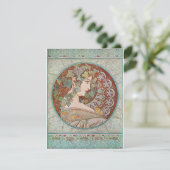 Alphonse Mucha - Ivy Bedankkaart (Staand voorkant)