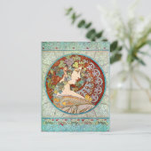 Alphonse Mucha Ivy Briefkaart (Staand voorkant)